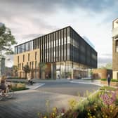 How the new eye infirmary will look from homes on the site
