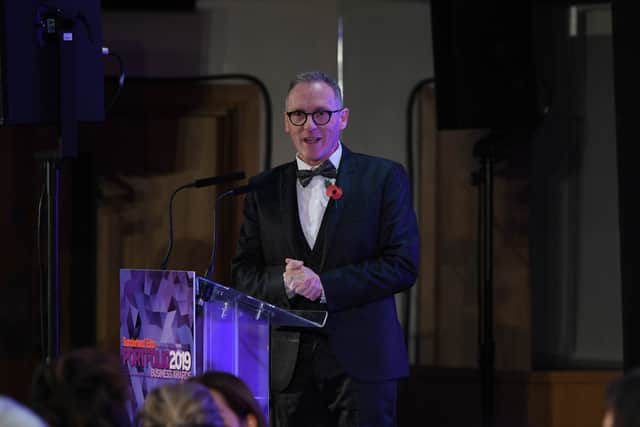 Alfie Joey at the 2019 Business Excellence Awards