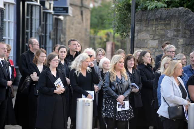 Hundreds paid their respects to Faye