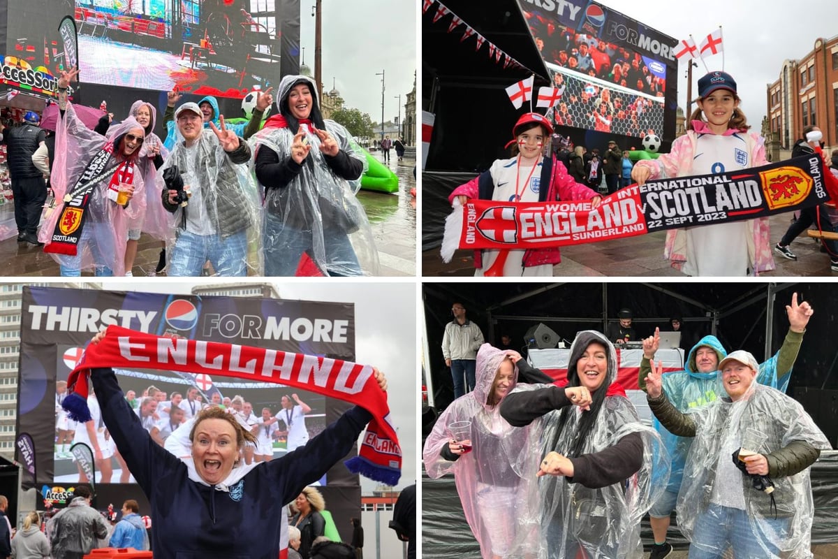 11 pictures of Lionesses fans in the Sunderland fan zone for England vs Scotland at the Stadium of Light