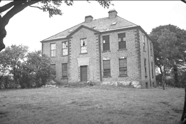 The Grange in a state of disrepair.