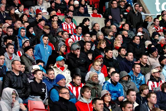 Fans watching Sunderland against Swansea in 2012.