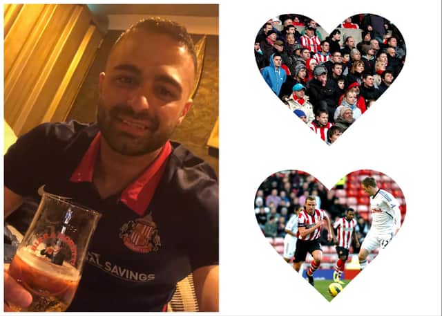 Karl Bonavia who has travelled 2,000 miles to follow his beloved SAFC.
