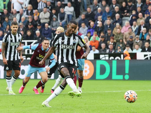 Alexander Isak scored Newcastle United's second against Burnley on Saturday.