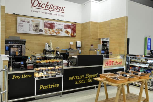 Picture issued by Dicksons of the new concession inside Asda.