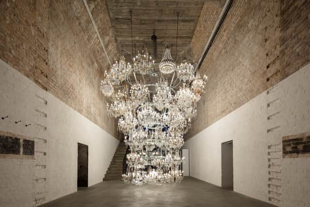 
‘Illuminated Bottle Rack’, Ai Weiwei ©. Image courtesy of Ai Weiwei Studio.

