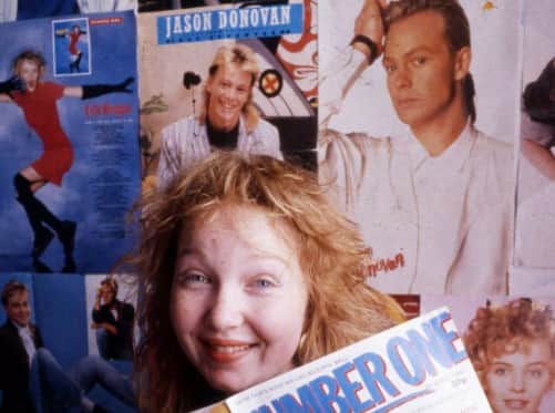 Sally McQuillan, 14 was chosen out of hundreds of entries in a magazine to win a meeting with Jason Donovan.