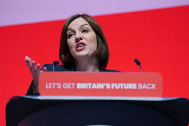 Shadow education secretary Bridget Phillipson speaking during the Labour Party Conference in Liverpool. Picture date: Wednesday October 11, 2023. PA pic.