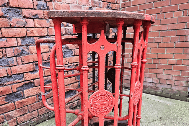 The turnstile which was auctioned.