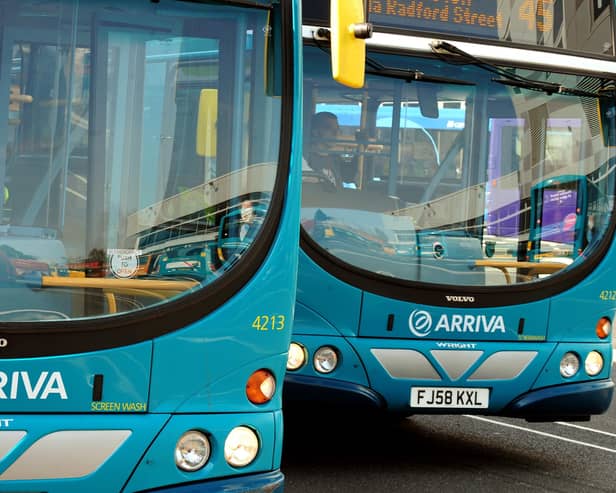 Arriva buses. PA picture
