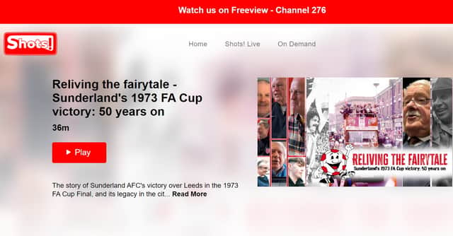 A specially created documentary about Sunderland's 1973 triumph.