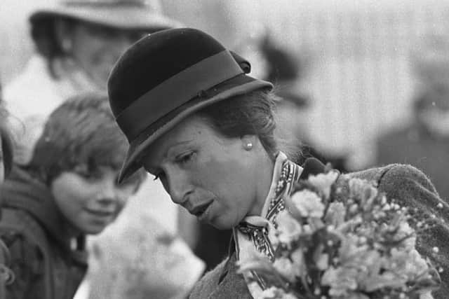 Princess Anne on one of her 1980s visits to Wearside.