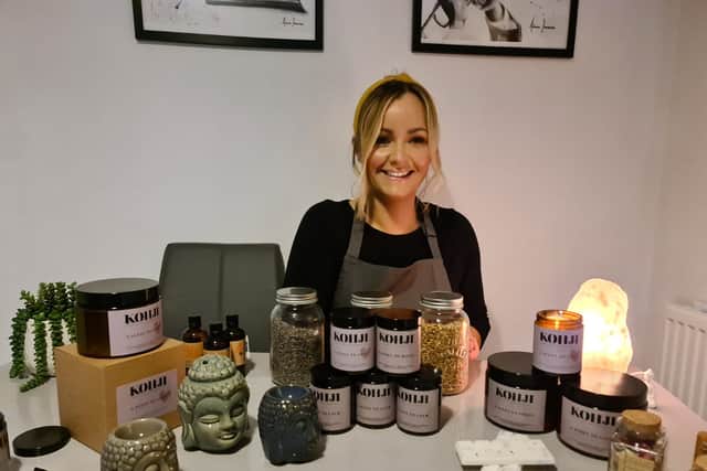 Donna Cope owns Kohji Candles