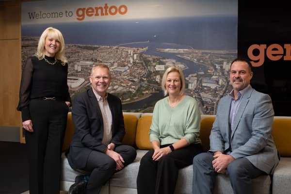  (L-R) Louise Bassett, Nick Forbes CBE, Morven Smith, Andrew Lister. Picture issued by Gentoo.