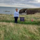 Helen Glancy at Ryhope Beach. Picture issued by Sunderland Labour.