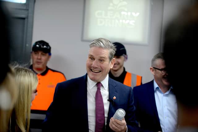Sir Keir meets workers at the plant