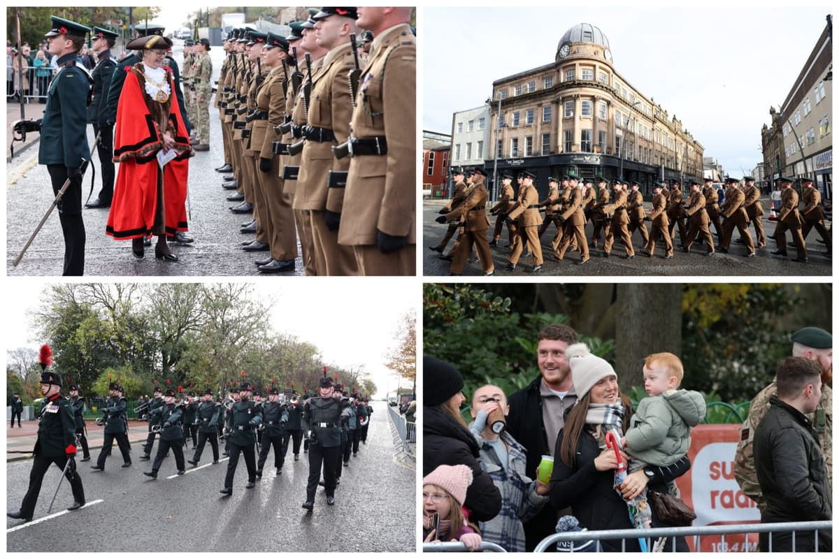 Parade Purpose Rifles 14 great pictures as The Rifles parade through Sunderland
