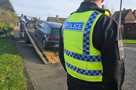 A car is seized by police