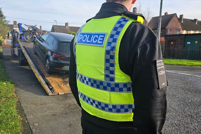 A car is seized by police