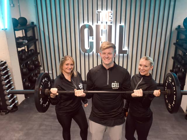 The Cell co-owners Holly McBride Donaldson, Brent Gilpin and Jennie Moyse. 
