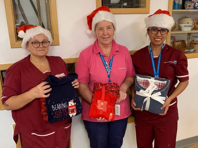 Andrea Lawson, Moira Kennedy and Laarni Antonio from the Delirium and Dementia Outreach Team at Sunderland Royal Hospital.