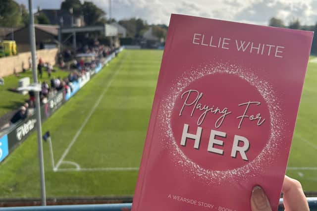 Ellie's new book is based around a football themed romance.