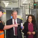 Labour Leader Sir Keir Starmer with Sunderland Central Map Julie Elliott on a recent tour of Clearly Drinks in Southwick earlier this month