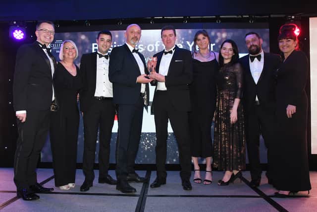 The Vantec team receive their Business of the Year award