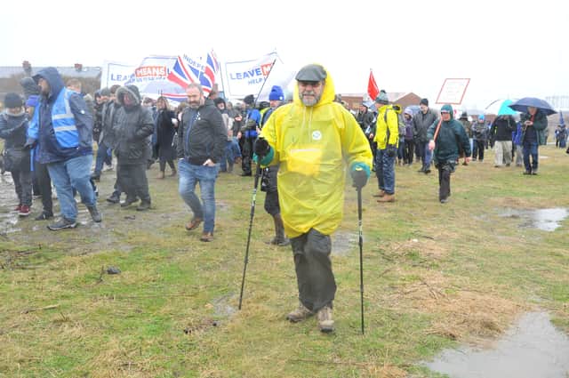 Awful weather on the 2019 march. Tell us if you were there.