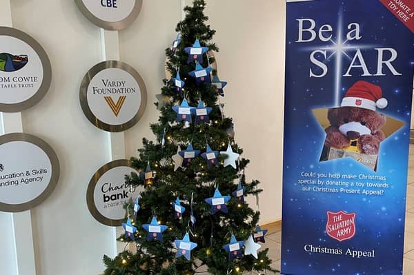 The Be a Star tree in the Beacon of Light reception.