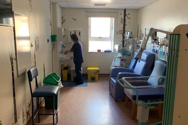 This three-cot bay will be able to care for five babies under the plans for Sunderland Royal Hospital's Neonatal Unit. Submitted picture.