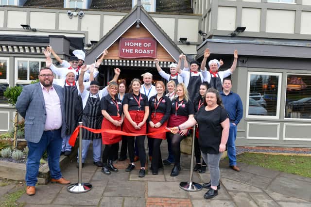The official reopening of the refurbished Toby Carvery in Washington.