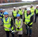 The ground-breaking ceremony for the city's new Eye Hospital.