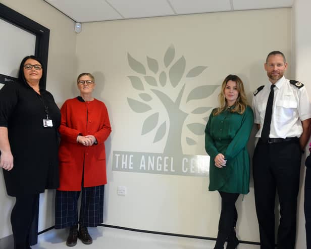 he North East is now home to a first-class facility where all victims of sexual assault and abuse can access medical, practical and emotional support named The Angel Centre. Head of Mountain Healthcare Keeley Rowe, NHS England National sexual abuse and assault lead Kate Davies, Northumbrias Police Commissioner, Kim McGuinness with Northumbria Police Assistant Chief Constable Alastair Simpson and NHS Head of Health & Justice Jessica Redhead.