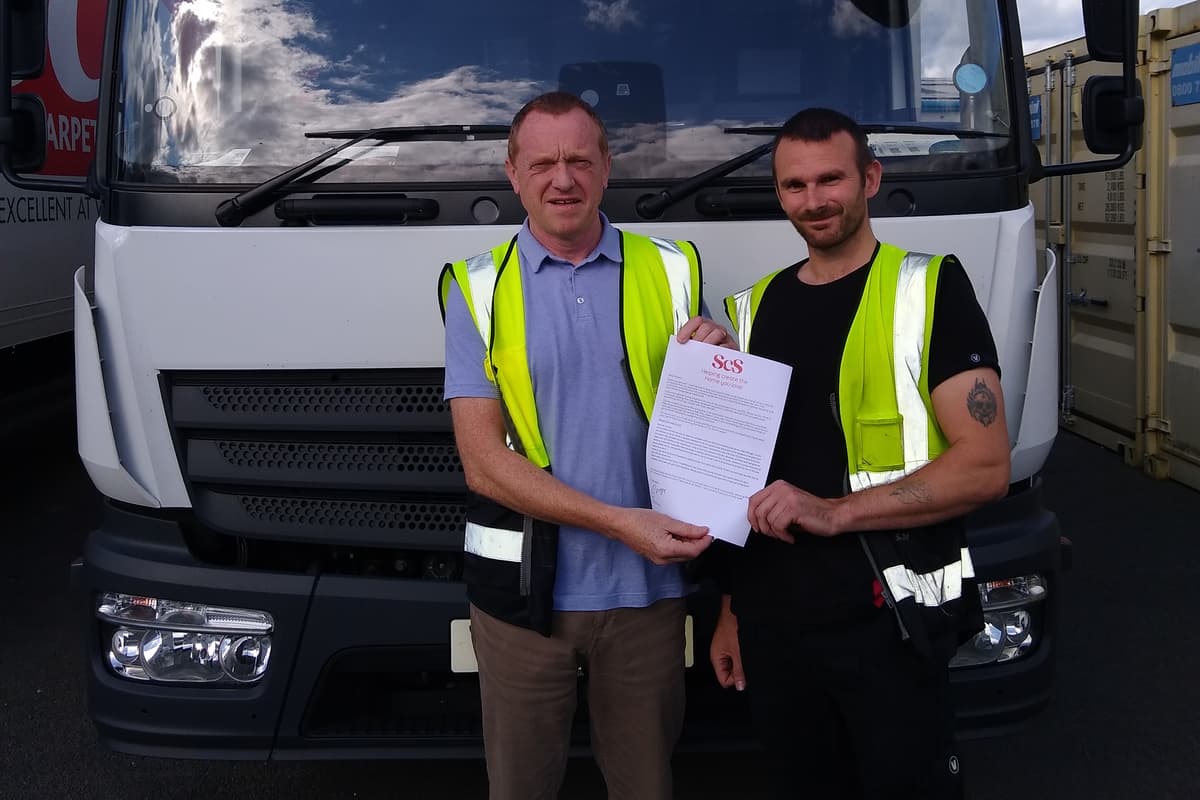 Scs Driver 'Life-saving' ScS delivery driver Bobby Storey in line for award