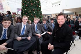 George Clarke was back in his hometown of Washington to launch a design challenge for local school children. 