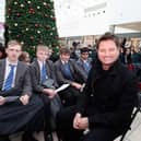George Clarke was back in his hometown of Washington to launch a design challenge for local school children. 