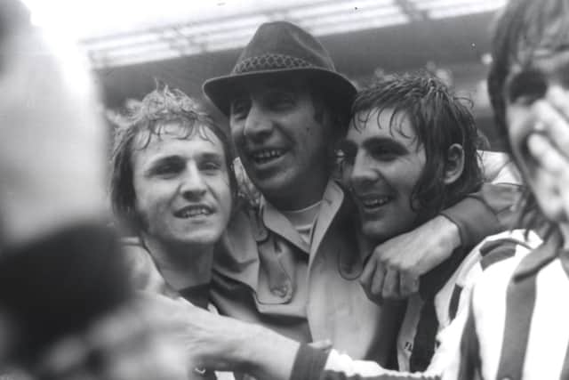 Bob Stokoe in 1973. He was in the Newcastle defence the last time the Magpies played Sunderland in the FA Cup.