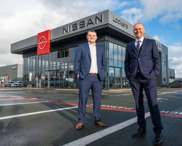 Kevin Wardrop, Operations Director for Lookers VNR Division and Billy Taylor, General Manager, Nissan Sunderland.

 