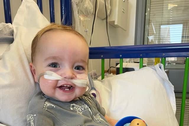 Louie spent his final five months in hospital but was a happy little boy