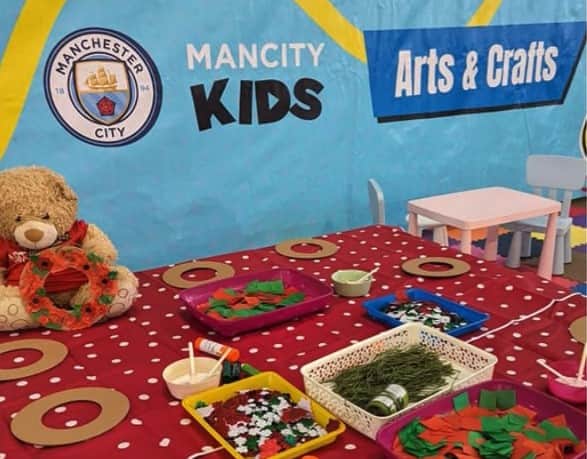 ARTventurers on display at Manchester City's stadium.