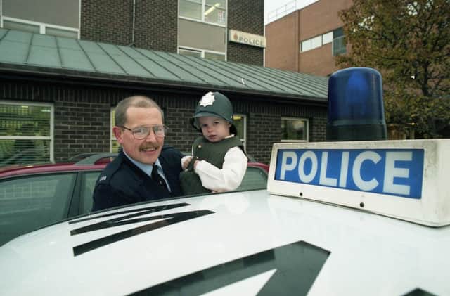 Liam Roberts big day when he got to visit the police in 1996.