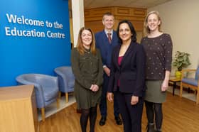 Professor Scott Wilkes with Claire Livingstone, Head of Research, Deepali Varma, Director of Research at South Tyneside and Sunderland NHS Foundation Trust and Dr Ellen Tullo 