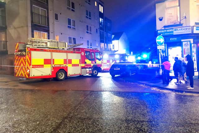 The incident at the flats on Chester Road.
