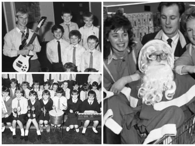 A cracking choir at Christmas and Santa on tour. It's 1987 in Sunderland.