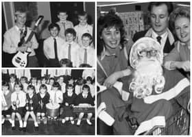 A cracking choir at Christmas and Santa on tour. It's 1987 in Sunderland.