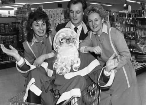 Santa in Ryhope as part of his 1987 tour of Co-op stores.