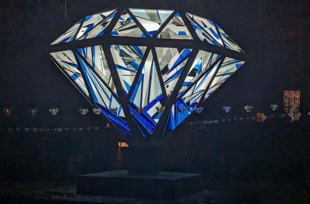 Redhills supported the diamond installation at Lumiere to reflect the importance of renewable energy.