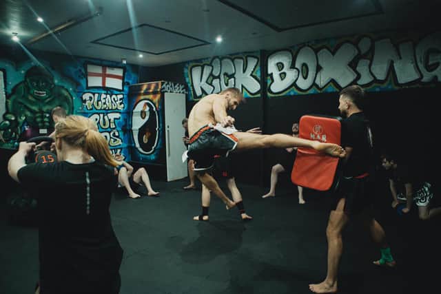 A little of what goes on at  Houghton Thai Boxing Academy.