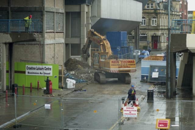 A 1999 scene of redevelopment under way at Crowtree.